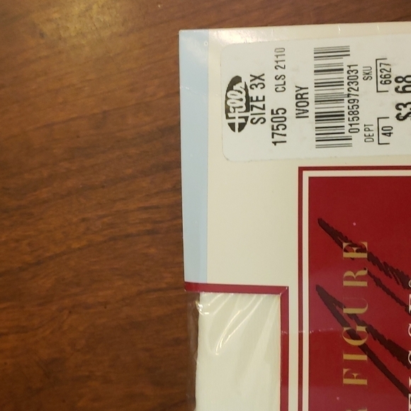 3 Pair Pantyhose Vintage Matisse Fuller Figure 3X Nude Ivory Black NIB - Picture 9 of 15